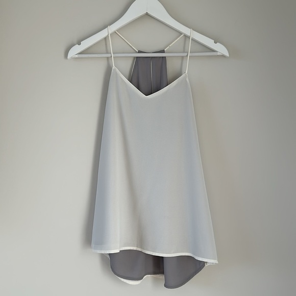 Express Barcelona Tank Top BUNDLE Office Workwear Business Layering Blue White - Picture 12 of 16